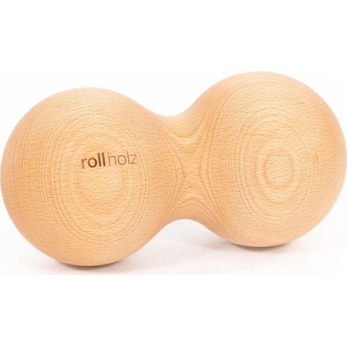 rollholz двойной шар, бук, 10 см