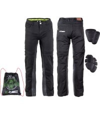 Vyriškos motociklininko kelnės W-TEC Raggan - Juoda