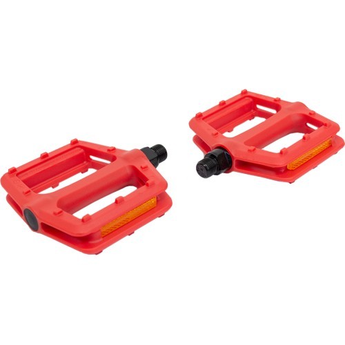 BMX Pedals 9/16" Plastic, Red