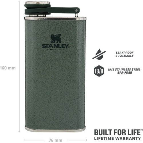 Flask Stanley Classic, 0,23l, Green