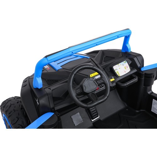 Elektrinis keturratis Buggy ATV Racing 4x4, mėlynas
