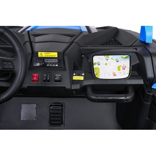Elektrinis keturratis Buggy ATV Racing 4x4, mėlynas