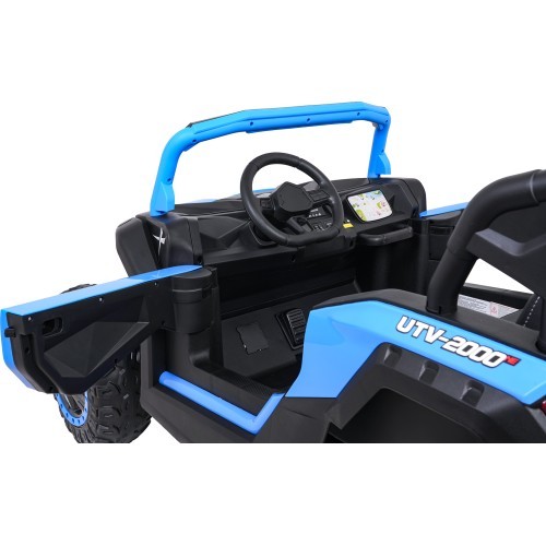 Elektrinis keturratis Buggy ATV Racing 4x4, mėlynas