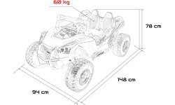 Электромобиль Buggy RTR Monster Speed 4x4, чёрный