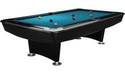 Biliardo stalas Dynamic II, blizgus juodas, Pool, 9 ft, Simonis 860 tournament blue