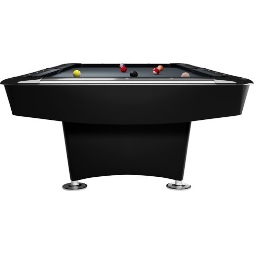 Biliardo stalas Dynamic II, blizgus juodas, Pool, 9 ft, Simonis 860 tournament blue