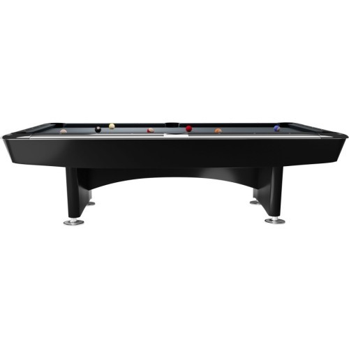 Бильярдный стол Dynamic II, глянцевый чёрный, пул, 9 футов, сукно Simonis 860 tournament blue