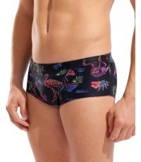 M Arena Flamingo Swim Low Waist Short Black Multi 70 - 550