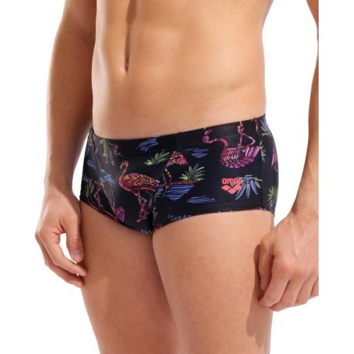 M Arena Flamingo Swim žemo liemens maudymosi šortai, juoda/marga, 70 - 550