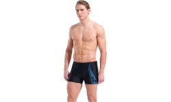 M Graphic Swim Short Black-Turquoise 100 - 508