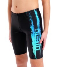 B Paint Swim Jammer maudymosi glaudės Black-Black Multi, 10-11 m. - 550