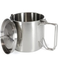 Origin Outdoors Stainless Steel Camping Pot '2 in 1'