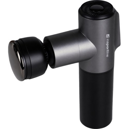 Massage Gun with Heated/Cooling Attachment inSPORTline IceBlaze • 2,400 mAh • 1,600–2,800 RPM • Up to 6 mm