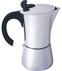Stainless Steel Espresso Maker BasicNature, 9 Cups
