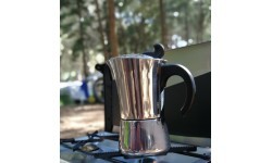 Stainless Steel Espresso Maker BasicNature, 6 Cups