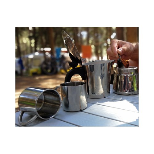 Stainless Steel Espresso Maker BasicNature, 6 Cups
