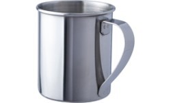 Nerūdijančio plieno puodelis BasicNature, poliruotas, 0,3 l