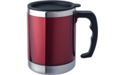Термокружка BasicNature Stainless Steel Beaker MUG, 0,42 л, красная
