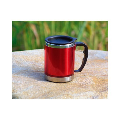 Термокружка BasicNature Stainless Steel Beaker MUG, 0,42 л, красная