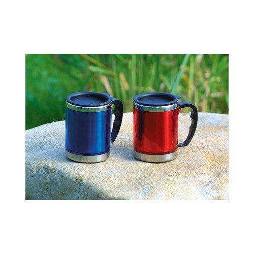 Термокружка BasicNature Stainless Steel Beaker MUG, 0,42 л, красная