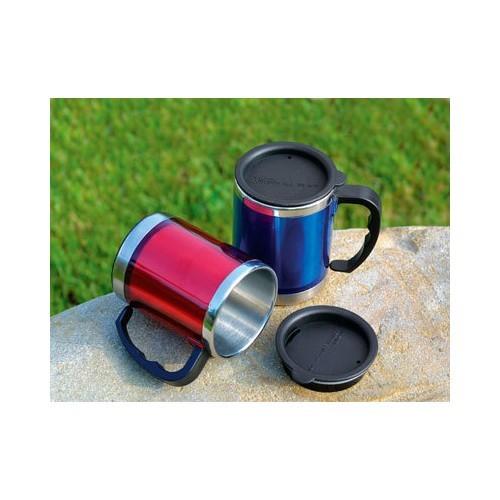 Термокружка BasicNature Stainless Steel Beaker MUG, 0,42 л, красная