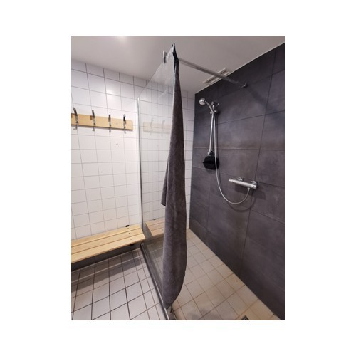 Rankšluostis BasicNature Terry, 150x85cm, pilkas