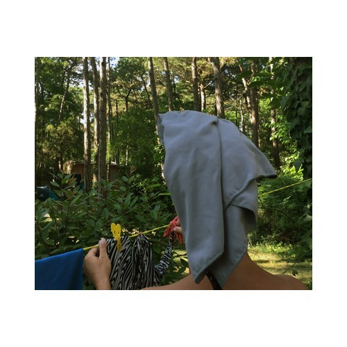 Towel BasicNature Velour, 120x60cm, Grey