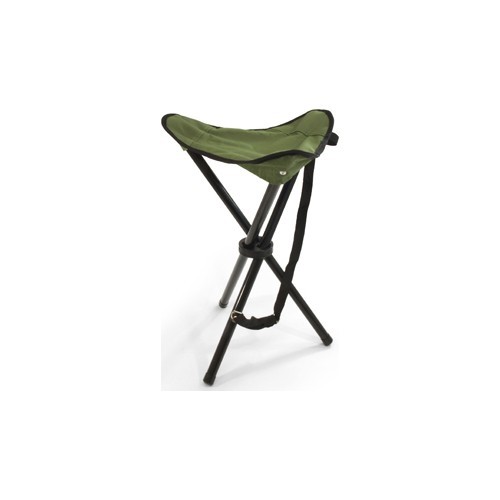 Sulankstomas trikojis taburetas „Travelchair BasicNature“, žalias plieninis