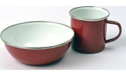 Enamel Bowl Origin Outdoors 15cm, Red