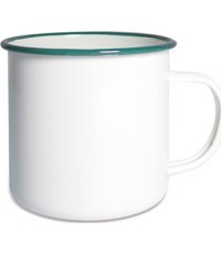 Enamel Cup Origin Outdoors Ocean, 0.36L, White