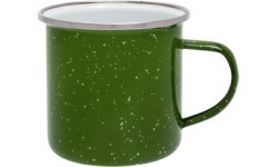 Enamel Cup Origin Outdoors 360ml, Green