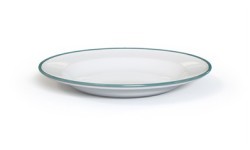 Enamel Plate Origin Outdoors Ocean, 26cm, White