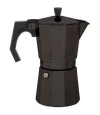 Espreso kavinukas BasicNature Bellanapoli, 9 puodeliai, juodas