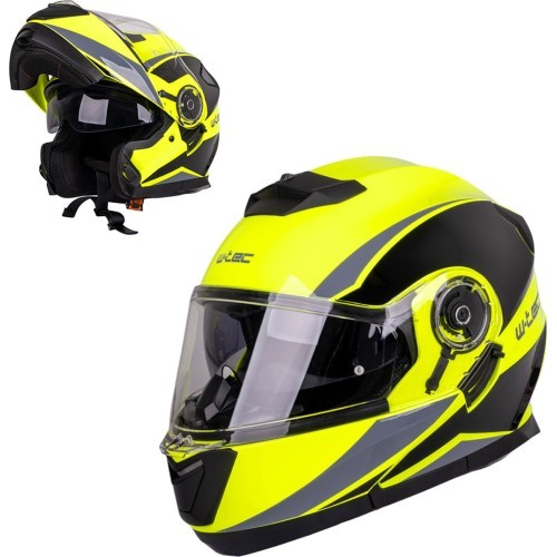 Flip-Up Motorcycle Helmet W-TEC Banelmeda - Matt Black
