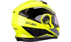 Atverčiamas motociklo šalmas W-TEC Banelmeda - Matinė juoda
