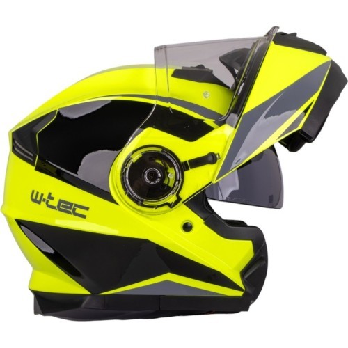 Atverčiamas motociklo šalmas W-TEC Banelmeda - Matinė juoda