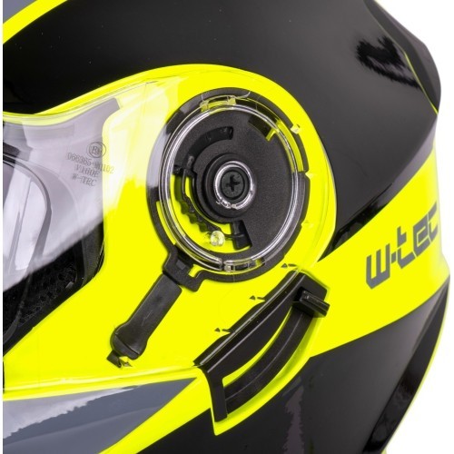 Atverčiamas motociklo šalmas W-TEC Banelmeda - Matinė juoda