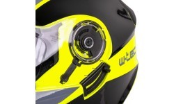 Atverčiamas motociklo šalmas W-TEC Banelmeda - Matinė juoda