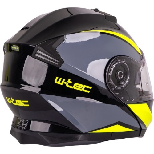 Flip-Up Motorcycle Helmet W-TEC Banelmeda - Matt Black