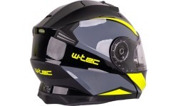 Atverčiamas motociklo šalmas W-TEC Banelmeda - Matinė juoda