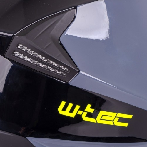 Atverčiamas motociklo šalmas W-TEC Banelmeda - Matinė juoda
