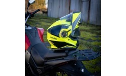 Atverčiamas motociklo šalmas W-TEC Banelmeda - Matinė juoda