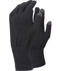 TREKMATES MERINO TOUCH pirštinės, juodos, dydis M