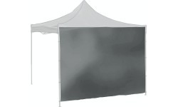 Šoninės sienelės pavėsinei 2x3 m 210D pilkos vandeniui atsparios