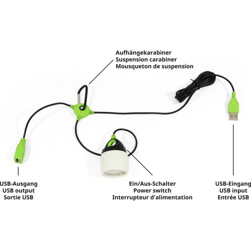 Origin Outdoors LED lempa „Connectable“