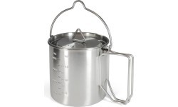 Origin Outdoors Stainless Steel Camping Pot '2 in 1'