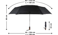 Origin Outdoors vėjui atsparus skėtis