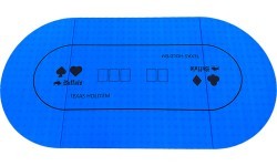 Sulankstomas pokerio stalo paviršius Buffalo, mėlynas