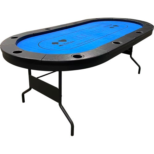 Buffalo High poker table blue