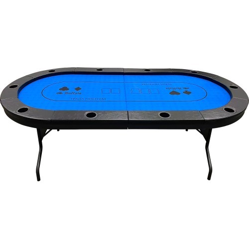 Buffalo High poker table blue